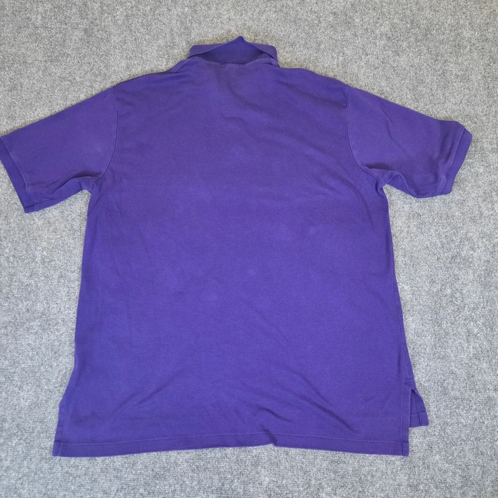 Polo Ralph Lauren Polo Shirt Mens XLT Purple Short Sleeve‎ Gold Pony Casual